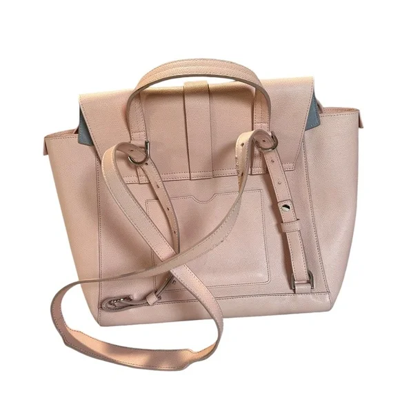 Genuine SENREVE MAESTRA blush pink leather backpack bag - Picture 3 of 13